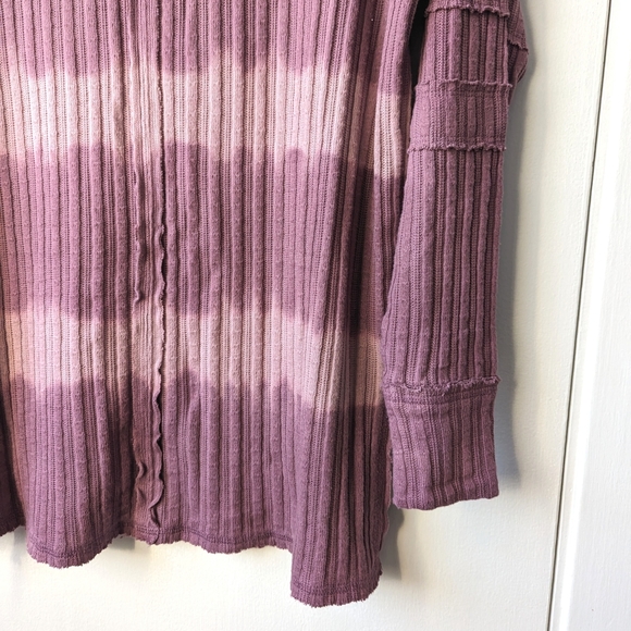 We The Free Pink Top Tie Dye Boho Casual Oversized Top - Picture 4 of 7